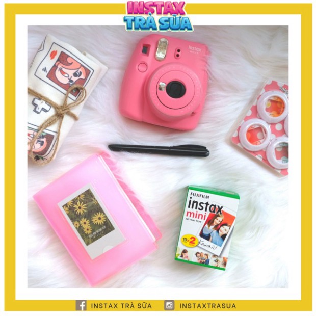 COMBO INSTAX MINI 9 - chính hãng Fujifilm - MÁY CHỤP ẢNH LẤY LIỀN