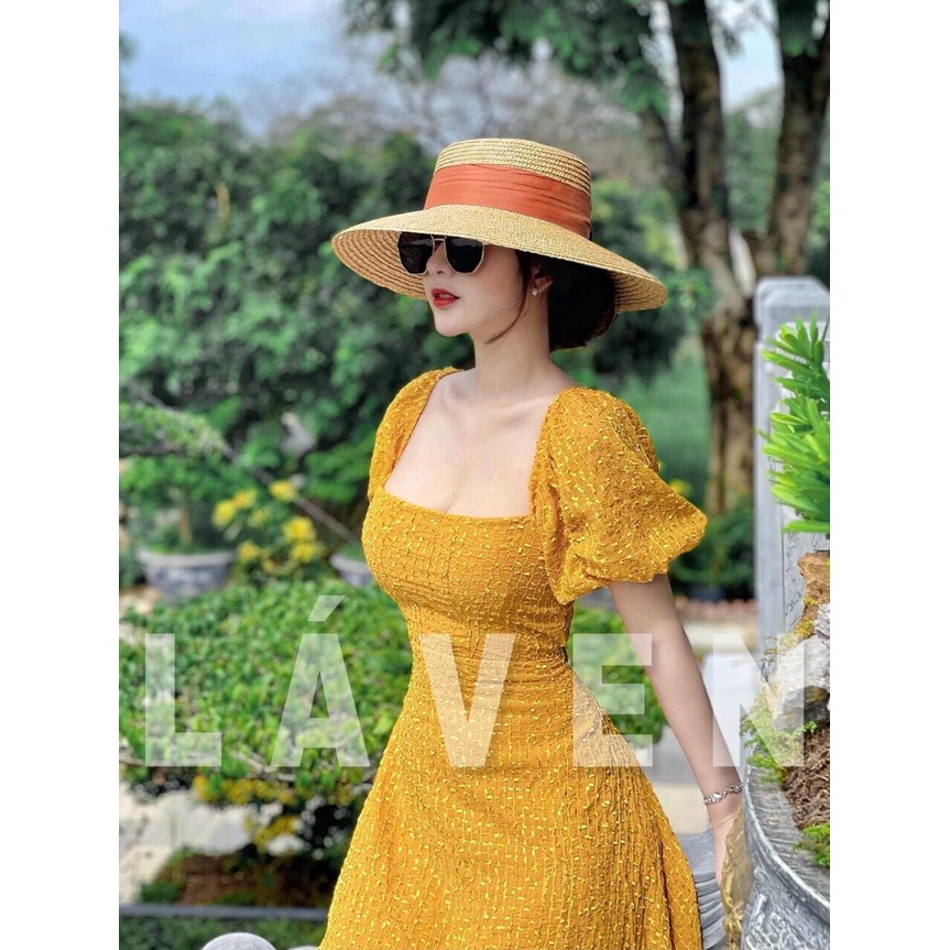 Đầm maxi tay phồng phối lưng kiểu cực xinh cho nàng