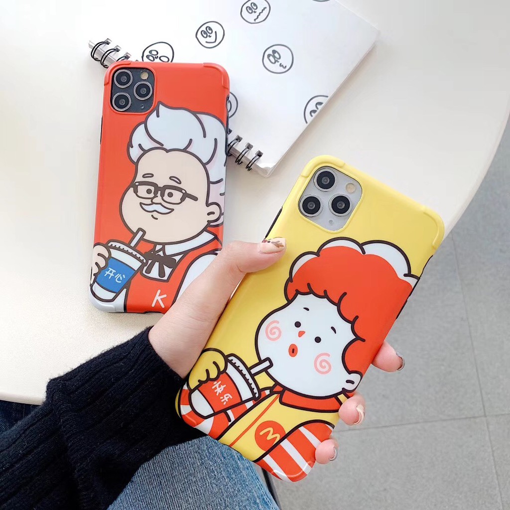 Ốp Điện Thoại Mềm Chống Nứt Họa Tiết Mcdonalds Và Kfc Cho Iphone