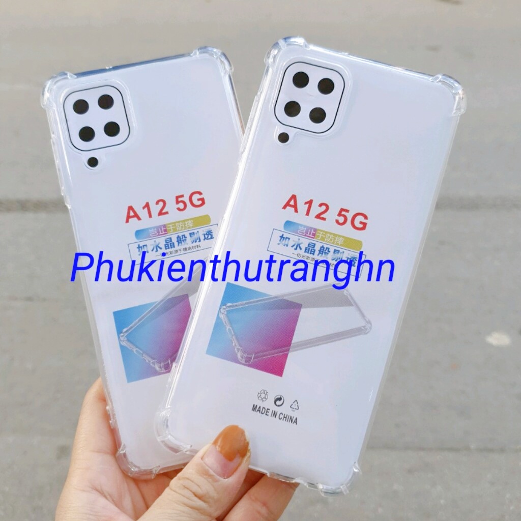Ốp dẻo silicon trong suốt chống sốc Samsung A12/ M12 có gờ cao 4 góc chống sốc chống va đập - hàng dày loại 1