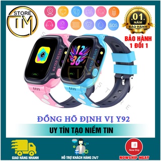 Đồng Hồ Thông Minh Trẻ Em Y92 Kháng Nước IP67,Định Vị LBS,Nghe Gọi 2 Chiều Có Tiếng Việt - BẢO HÀNH ĐỔI MỚI