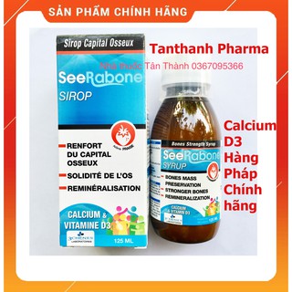 Seerabone Syrup Calcium D3 Pháp tăng cường chiều cao cho bé