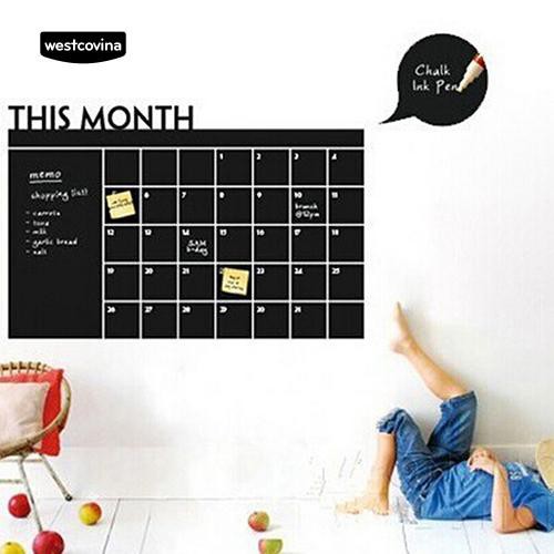 Giấy dán tường hình lịch tháng có thể viết phấn