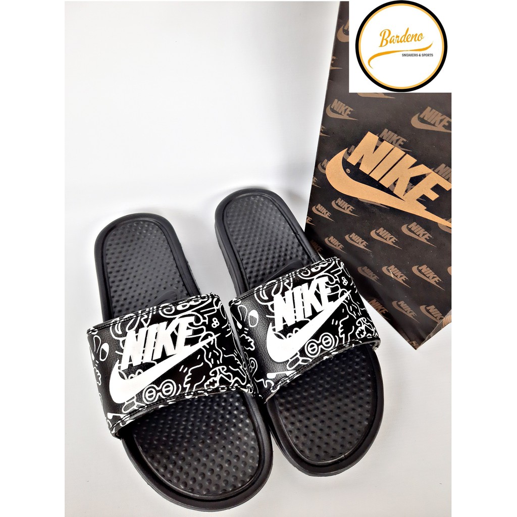 Dép Sandal Nike Benassi Màu Đen Kiểu Dáng Trẻ Trung Năng Động