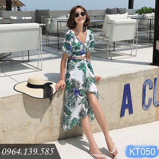 Bộ bơi nữ 3 chi tiết cao cấp, bikini kèm khăn choàng thời trang, chất thun bơi lạnh siêu đẹp, ảnh thật tự chụp | KT050