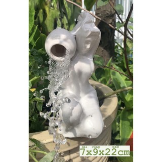 [CHỌN MẪU] Tượng Cô Gái Đổ Nước Trang Trí Hồ Cá,Hòn Non Bộ, Sân Vườn..