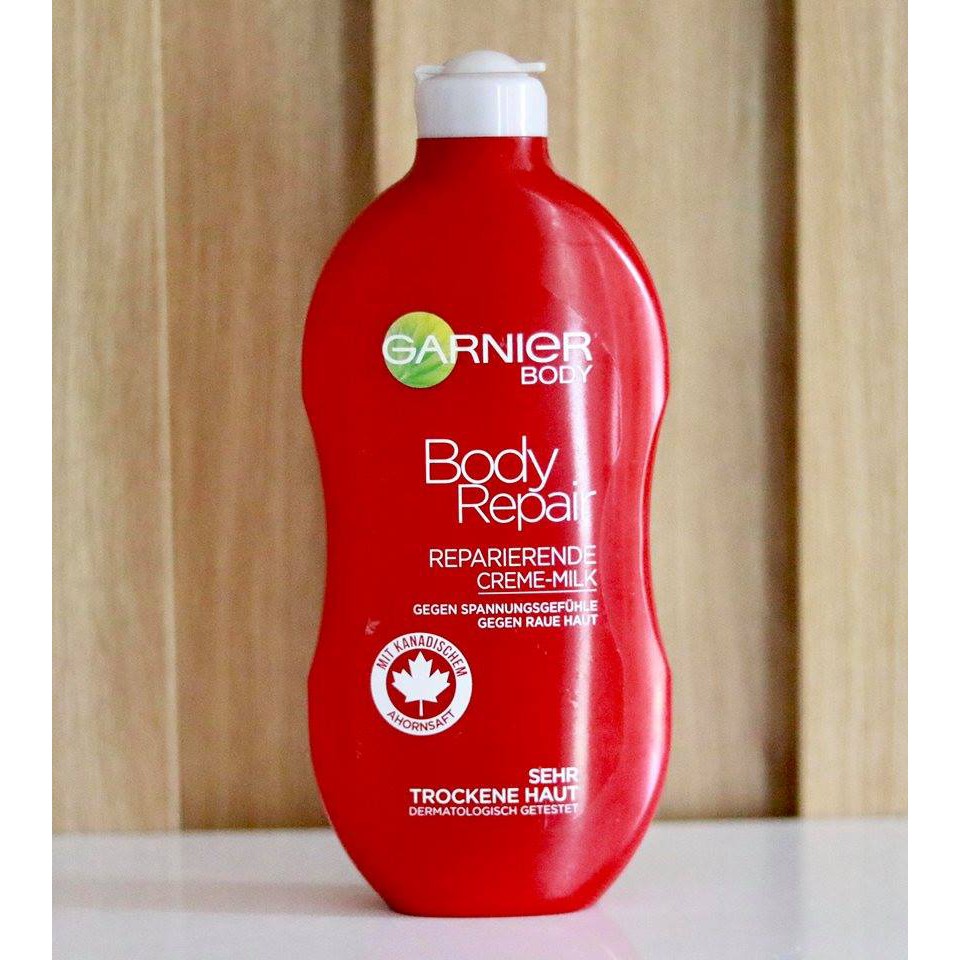 Hàng Đức DƯỠNG THỂ Garnier Body Repair - Siêu dưỡng, siêu cấp ẩm cho da khô và rất khô