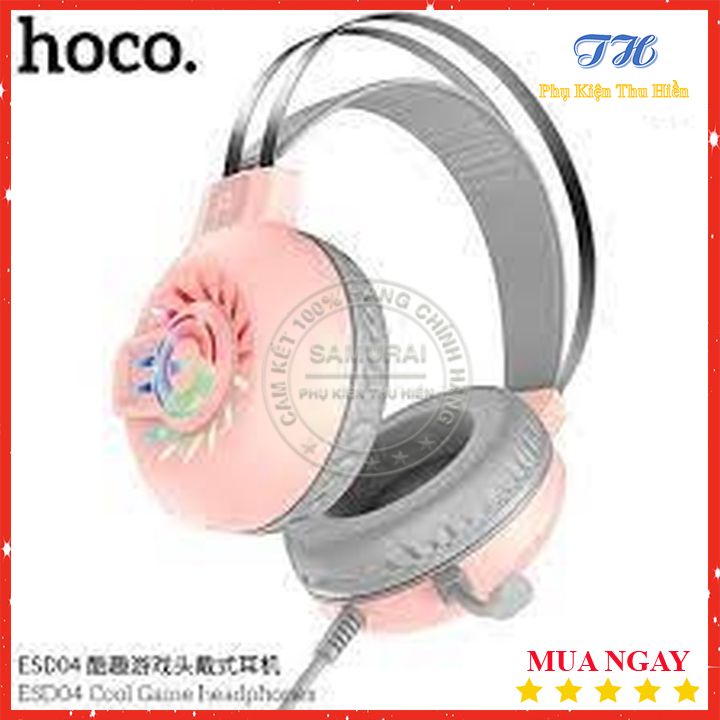 Tai Nghe Chụp Tai Cao Cấp Dành Cho Game Thủ Hoco ESD04 - Chính Hãng - BH 12 Tháng