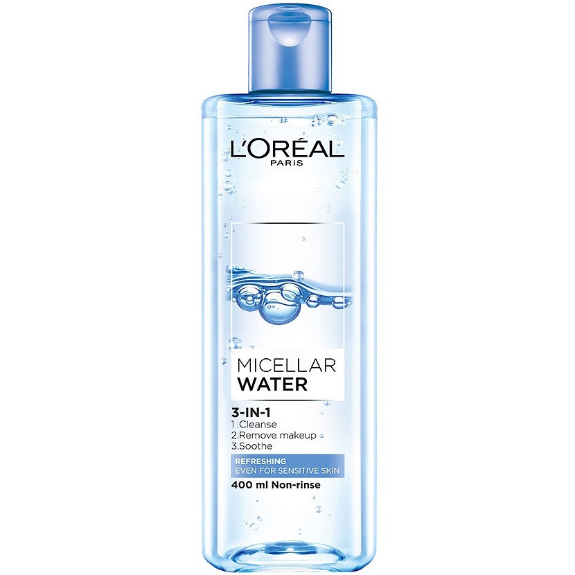 Nước Tẩy Trang L'Oreal Tươi Mát Cho Da Dầu, Hỗn Hợp Micellar Water 3-in-1 Refreshing Even For Sensitive Skin- Berry Shop