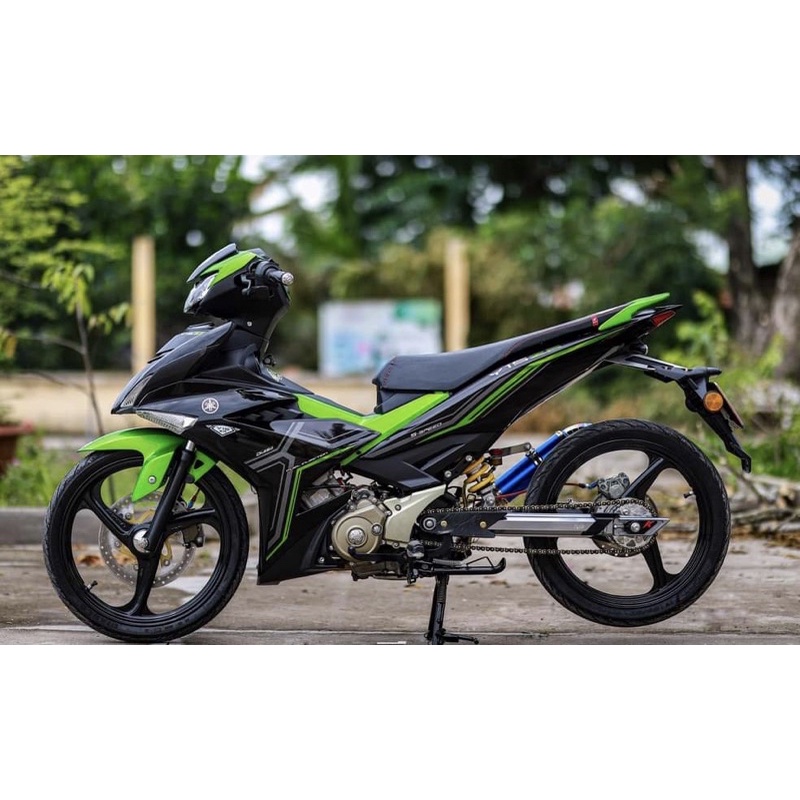 Tem rời exciter 150 y15zr mx king xám xanh lá đen