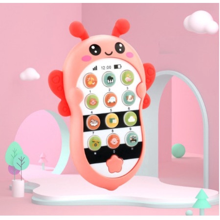 Điện thoại phát nhạc hình THỎ CÀ RỐT cho bé tặng dây đeo