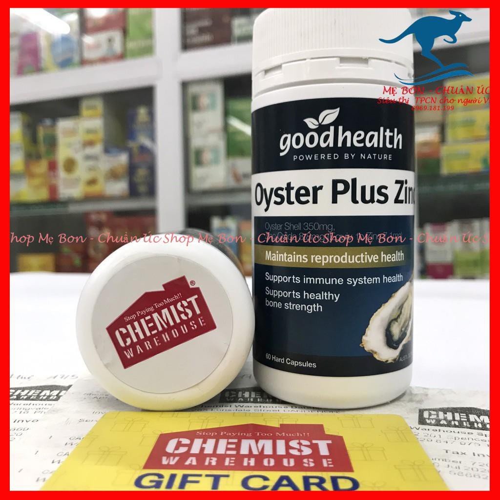 [Chính Hãng] Tinh chất hàu Úc Goodhealth Oyster Plus ZinC 60 viên