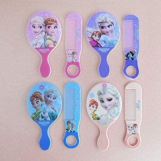 Gương lược mini nữ hoang băng giá kute bỏ túi