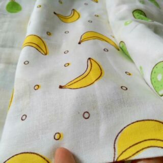 Vải xô nhật - chuối vàng 2 lớp