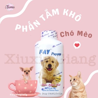 Phấn Tắm Khô Khử Mùi Cho Chó Mèo FAY 120gr - Xiuxiu thumbnail
