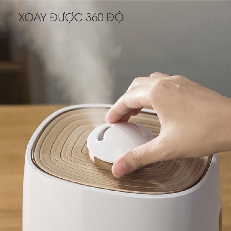 Máy phun sương Bear dung tích bình chứa 4L giúp duy trì độ ẩm cho căn phòng điều hòa, tạo sự thư giãn, thoải mái
