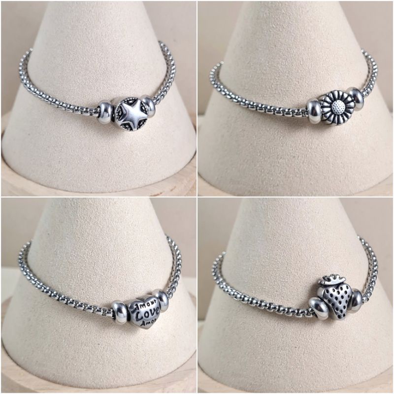 Vòng tay GenZ nhiều mặt tự chọn, nam nữ unisex, titan, không gỉ không xỉn màu bền đẹp sử dụng lâu dài