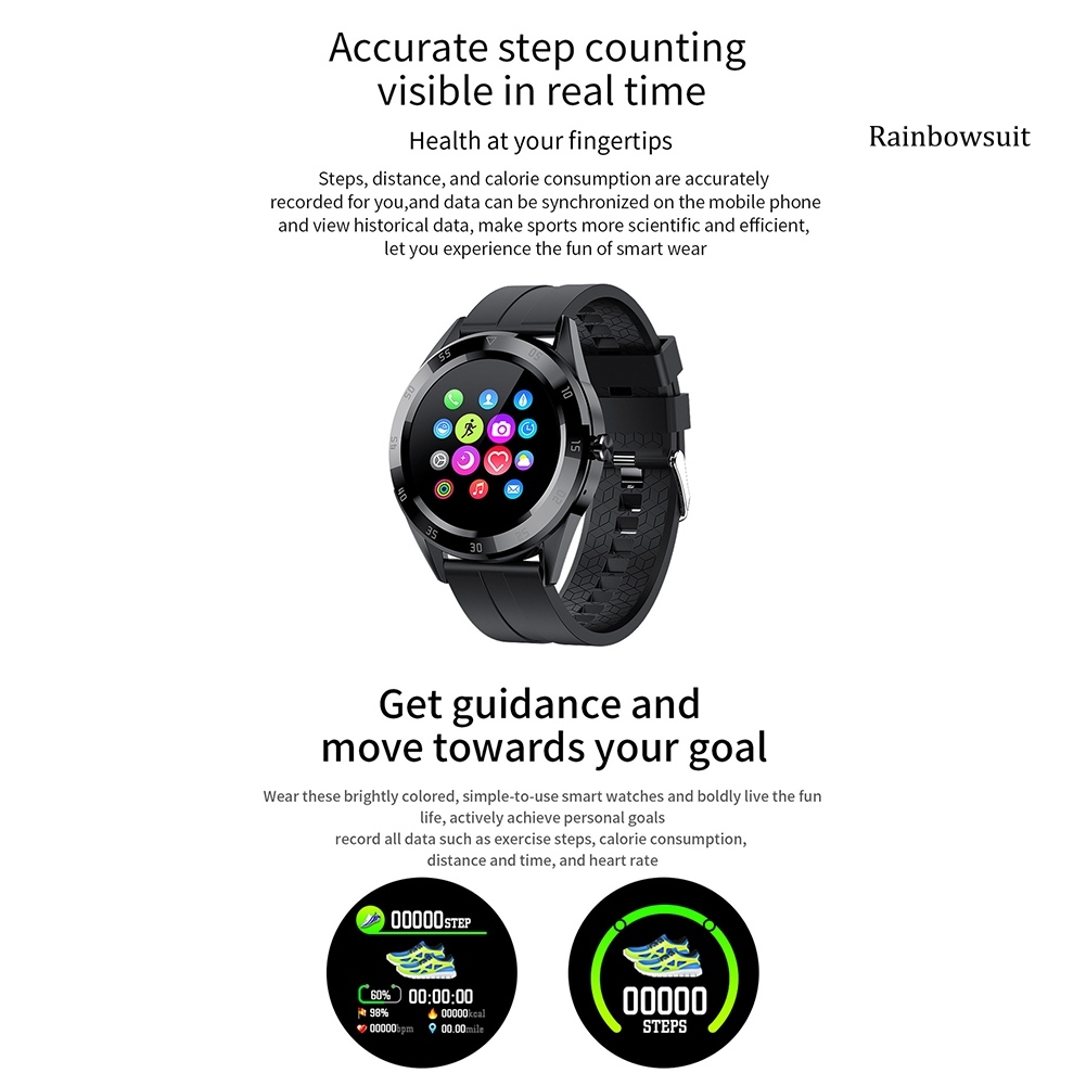 Đồng Hồ Thông Minh Rb-y10 Chống Nước Hỗ Trợ Theo Dõi Sức Khỏe