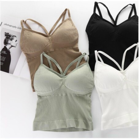 Áo Bra 2 Dây Dáng Dài Chéo Ngực Hở Lưng Sexy V8