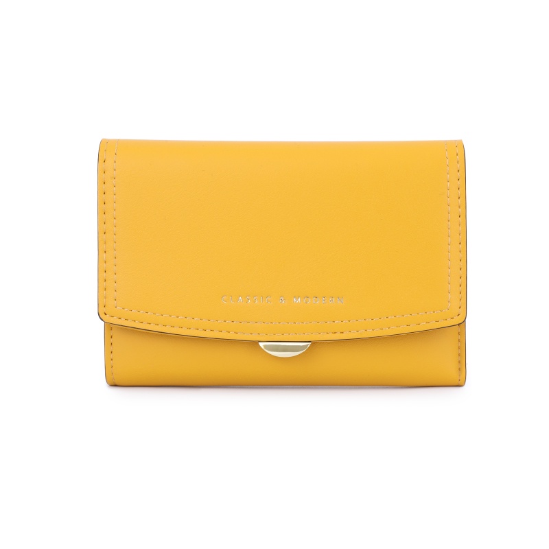 Simple Triple Zipper Short Wallet For Women Pierre Loues