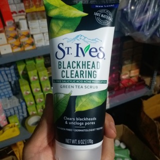 Sữa rửa mặt tẩy tế bào chết trà xanh st.ives