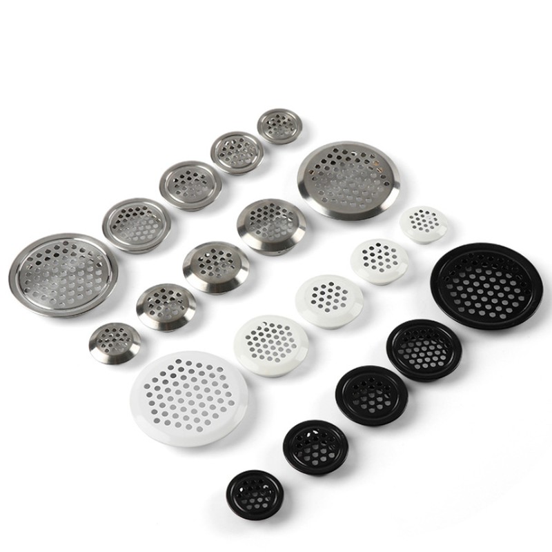 Set 2 Nắp Đậy Lỗ Thông Gió Bằng Thép Không Gỉ 19Mm - 53Mm Trang Trí Tủ Chạn / Tủ Chén