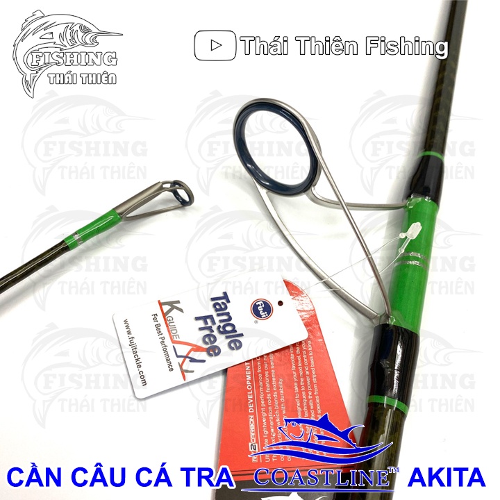 Cần Câu Cá Coastline Akita Khoen Fuji FazLite 3.0m Chuyên Câu Cá Tra Sông, Hồ Dịch Vụ