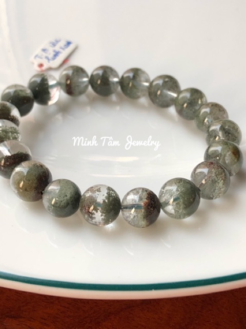 Vòng tay phong thuỷ ưu linh xanh 10 ly-Minh Tâm Jewelry