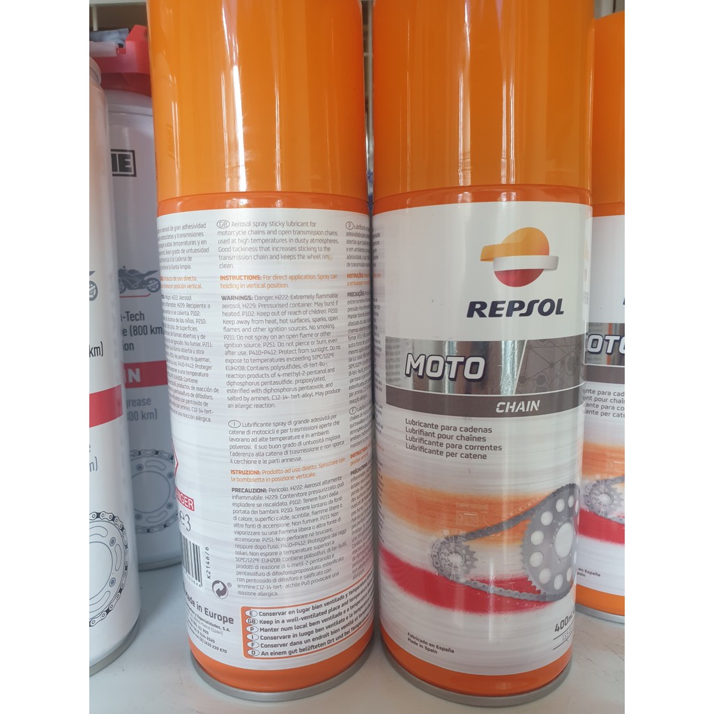 Dưỡng sên, bôi trơn sên REPSOL ( 400 ml )