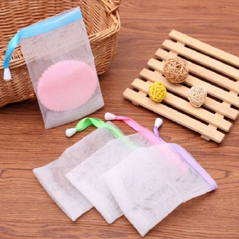 Túi lưới đựng xà bông tạo bọt loại 2 lớp dày dặn