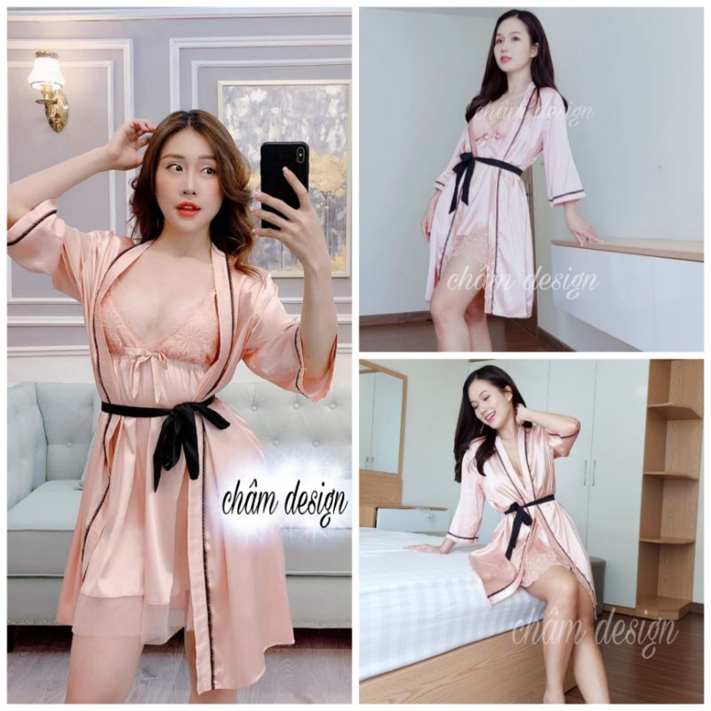 choàng hồng võ đỗ nhẹ kết hợp ren đen ở nẹp siêu xinh. Màu cực tây hàng thiết kế độc quyền tại shop