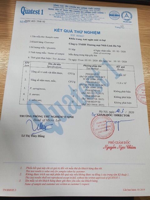 Khẩu Trang 4 lớp kháng khuẩn AMI, Khẩu Trang Y Tế AMi(1Hộp).