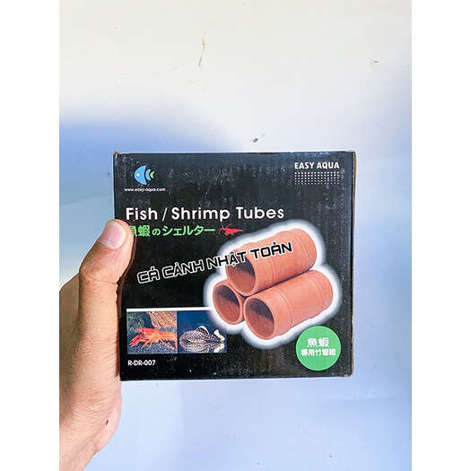 BỘ 3 ỐNG GỐM SỨ CHO TÉP, TÔM, CÁ TRANG TRÍ BỂ CÁ CẢNH EASY AQUA 007