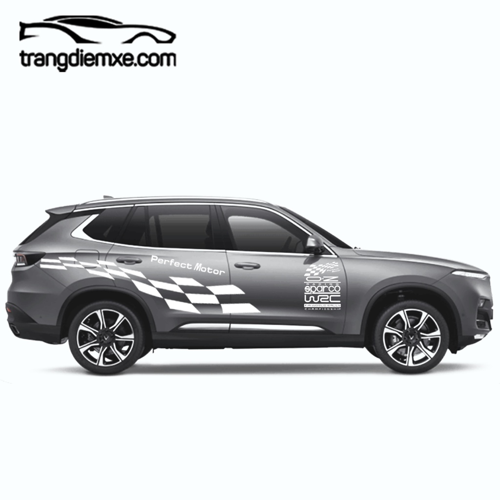 Decal Dán Xe Hình Cờ Thể Thao Dán Xe Đầy Cá Tính Y53 Trangdiemxe