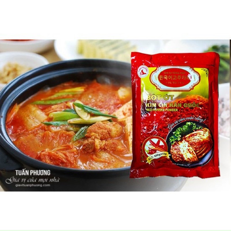 Ớt bột Hàn Quốc làm kim chi , Ăn lẩu trọng lượng 500 gam