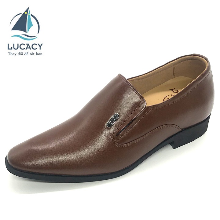 Giày công sở nam Lucacy da thật tăng chiều cao 6cm N2101MN