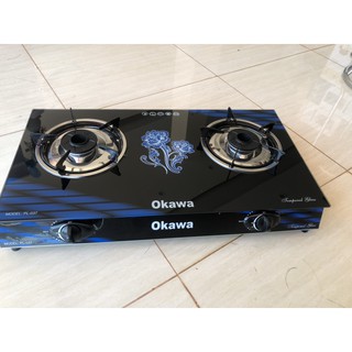 Bếp gas đôi OKAWA mặt kính cao cấp giá rẻ