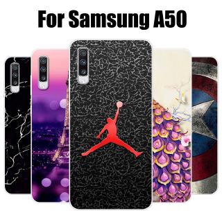 Ốp lưng Samsung Galaxy A50 Trường hợp Silicone mềm TPU Back Cover Điện thoại Vỏ bọc Samsung A50 Case