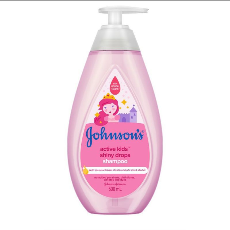 Dầu gội Johnsons Baby 500ml óng mượt bé gái, thơm mát năng động bé trai mới