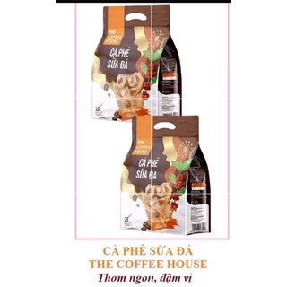  COMBO = 2 túi x 25 Gói lớn * 22 G  gói Cà Phê Sữa Đá The Coffee House THƠM NGON ĐẬM VỊe 