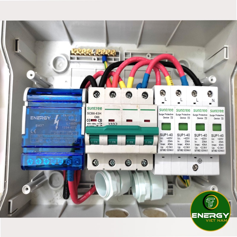 Tủ Thiết Bị Chống Sét Lan Truyền 3 Pha Cho Gia Đình - Thiết Bị Điện ENERGY