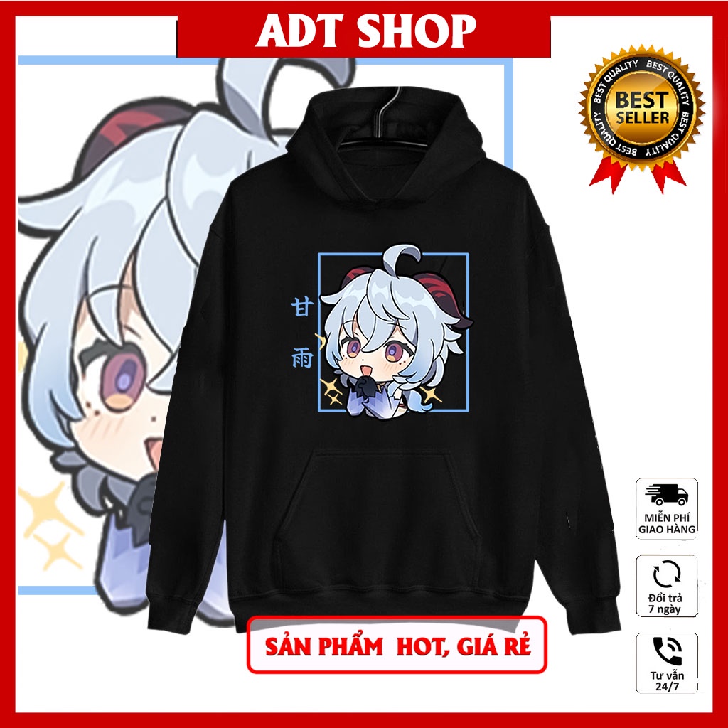Áo Hoodie Genshin Impact in hình Xiao - Ganyu -Hutao - Shogun mẫu mới HOT độc đẹp giá rẻ
