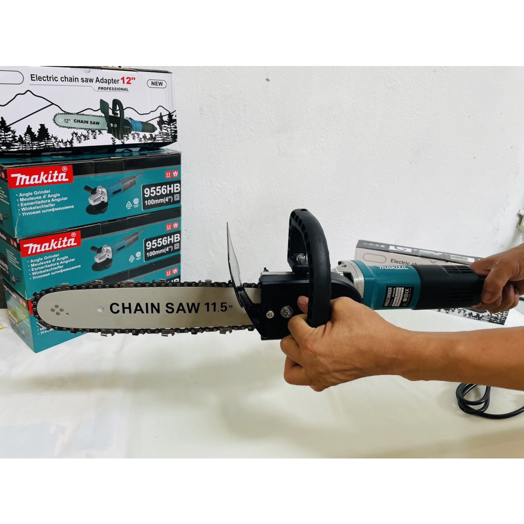 Bộ Lam Xích Gắn Máy Mài Máy Cắt Cầm Tay CHAINSAW, Lưỡi Cưa Cây, Lưỡi Cắt Gỗ, Làm Mộc Tra Dầu Tự Động - BH 6 Tháng