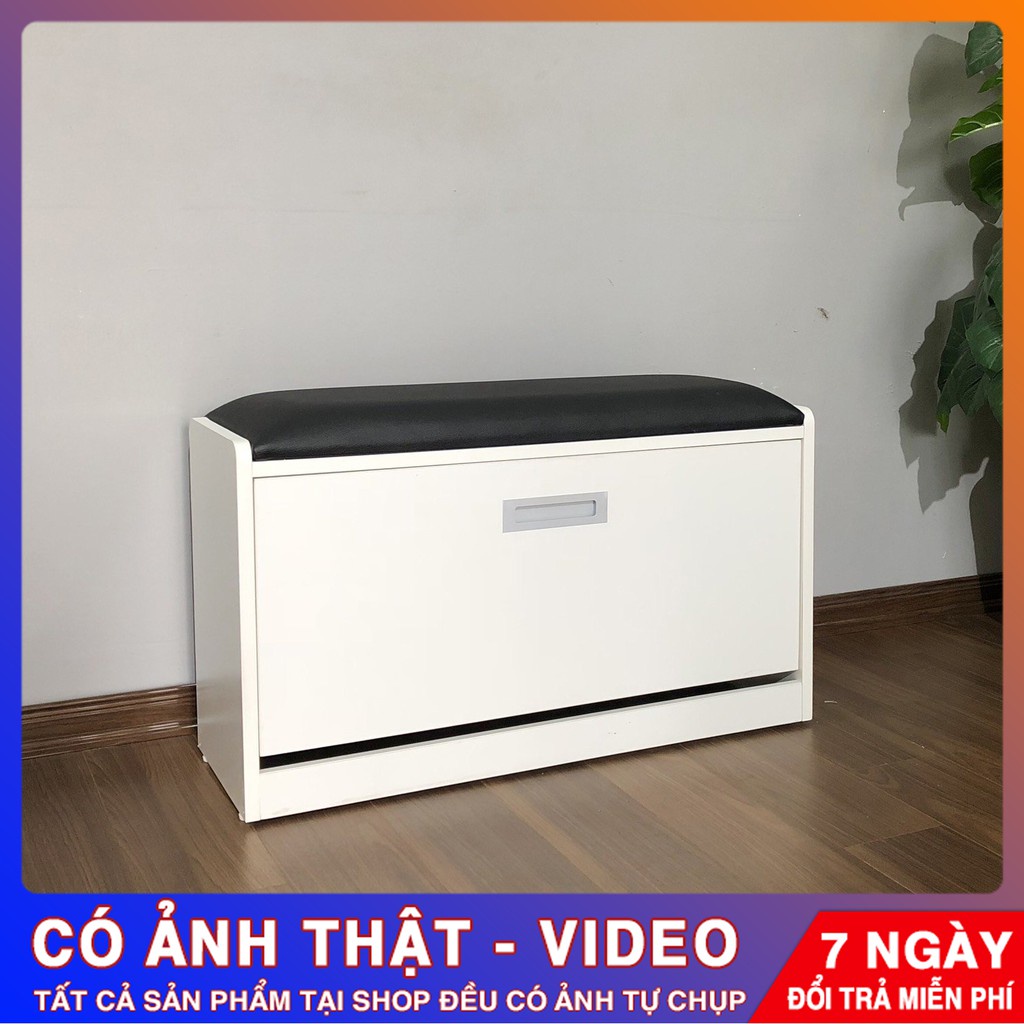 Tủ Giày Thông Minh 3 Tầng Có Ghế Ngồi Để Được Giày Cao Gót 🔸 Ngang 80cm 🔸