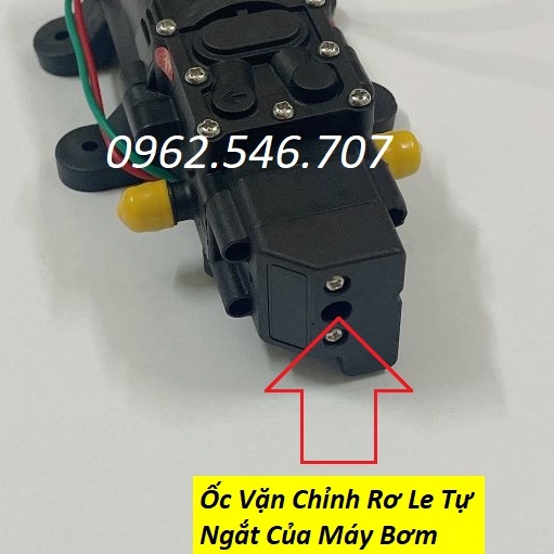 Máy bơm phun sương 12V áp lực cao Lưu lượng nước 8L phút kèm nguồn dùng làm bộ phun sương tưới cây bộ rửa xe mini
