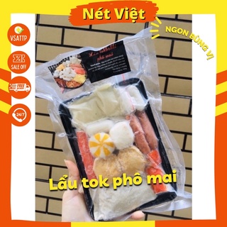 Set lẩu tokbokki phô mai và viên thả lẩu Malaysia siêu ngon