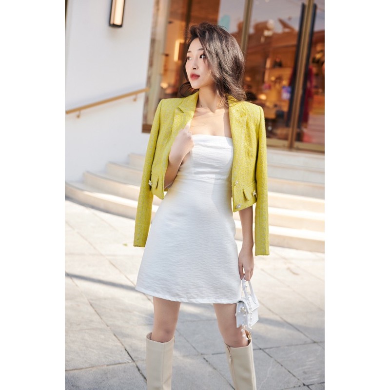 NineToFive - Áo tweed blazer Daisy
