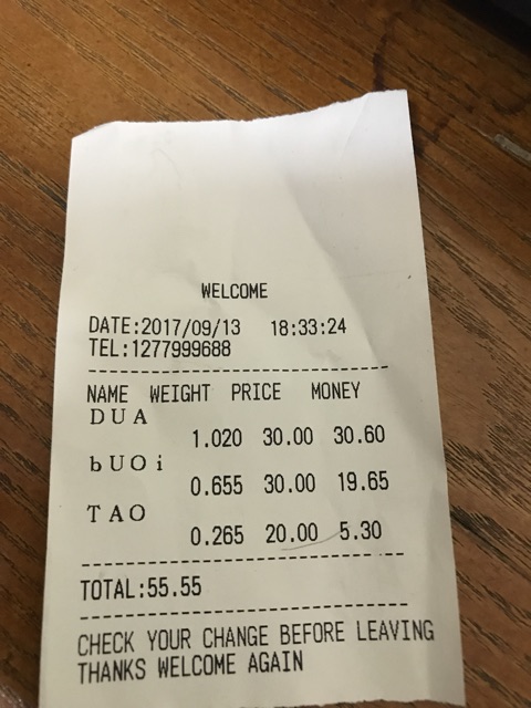 Cân điện tử in hoá đơn