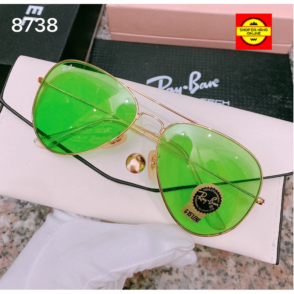 Mắt kính rayban thời trang đi đêm, ngày,có hộp đựng khăn lau kèm theo | BigBuy360 - bigbuy360.vn