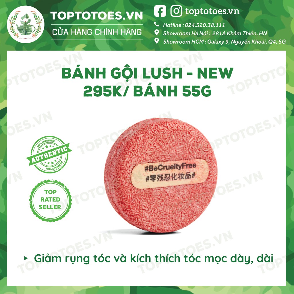 Bánh gội Lush Solid Shampoo Bars lành tính, chăm sóc tóc chuyên sâu | BigBuy360 - bigbuy360.vn